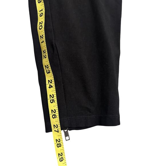 Eileen Fisher Women's Black Ponte Pants With Ankle Zippers, size M - Picture 6 of 7